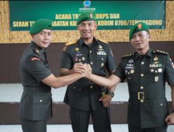 Pimpin Sertijab Dandim 0706/Temanggung, Danrem 072/Pamungkas Ingatkan Jajaran untuk Jaga Amanah, Selalu Bersyukur dan Hindari Pelanggaran