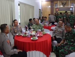 Sinergitas TNI-Polri Kokoh, Kapolres Gunungkidul Sambangi Makodim 0730/GK.