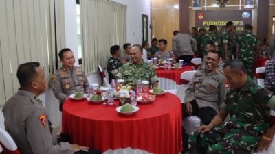 Sinergitas TNI-Polri Kokoh, Kapolres Gunungkidul Sambangi Makodim 0730/GK.