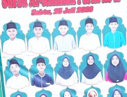 15 Santri Resmi Khatam Al-Qur’an, Tabligh Akbar Ustadz Bom Bom Semarakkan Syiar Islam di Sungai Tarab