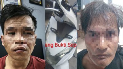 Kurang dari 72 Jam, Polrestabes Palembang Ringkus Dua Pelaku Kekerasan dan Pencurian Motor Anggota