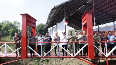 HUT ke-81 RI, Polda Sumsel Wujudkan Semangat Kemerdekaan Lewat 81 Jembatan Merah Putih