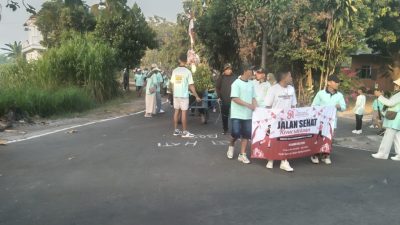 Peringati HUT RI Ke 81 Desa Denggungan RT 07/02 Adakan Jalan Sehat