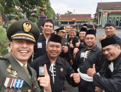 Upacara HUT Ke-81 RI di Makorem 073/Makutarama, SH Terate Salatiga Perkuat Sinergitas dengan TNI