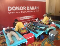 Aksi Kemanusiaan, Puluhan Anggota Kodim 0735/Surakarta Turut Donor Darah di Hotel Sunan