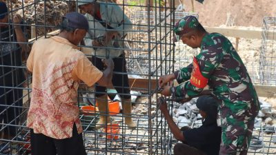 Pembangunan Jembatan Perintis Garuda Tahap V di Kemloko Terus Berprogres, Kodim 0729/Bantul Optimalkan Pekerjaan