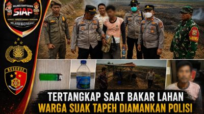 Tertangkap Saat Bakar Lahan, Warga Suak Tapeh Diamankan Polisi