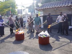 Dandim Kulon Progo Hadiri Pemusnahan Barang Bukti