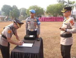Polres Banyuasin Gelar Sertijab Sejumlah Pejabat, Kapolres Banyuasin Tekankan Profesionalitas dan Pengabdian