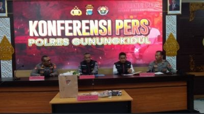 Polres Gunungkidul mengungkap kasus pembakaran gedung sekolah Madrasah Ibtidaiyah