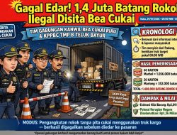 Bea Cukai Teluk Bayur Diduga Sita 1,4 Juta Batang Rokok Ilegal