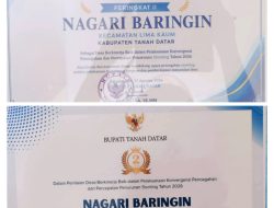 Kado Kemerdekaan ke-81, Nagari Baringin Raih Peringkat II Desa Berkinerja Baik dalam Percepatan Penurunan Stunting