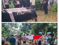 Pengabdian Berakhir Penghormatan Tak Pernah Padam AIPTU (Purn) Purwadi Dimakamkan Secara Dinas .