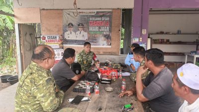 Hari kedua, Pasis Dikreg Sesko TNI LVI berikan Penyuluhan Karhutla di Desa Hanjak Maju, Pulang Pisau